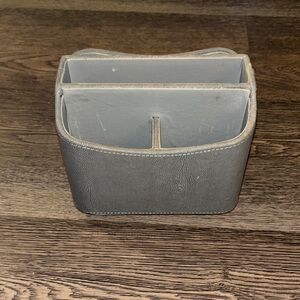 Gray faux Leather Organizer